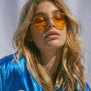 Retro Yellow Orange Sunglasses